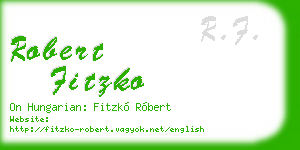 robert fitzko business card